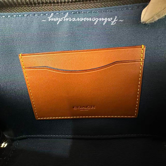 Coach Men's Wyatt Crossbody Bag In Denim/Gunmetal/Denim/Deep Blue CBG14 NWT - Picture 9 of 9